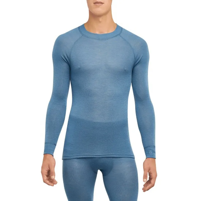 Thermowave Mens Merino Warm Longsleeve Shirt in Blue
