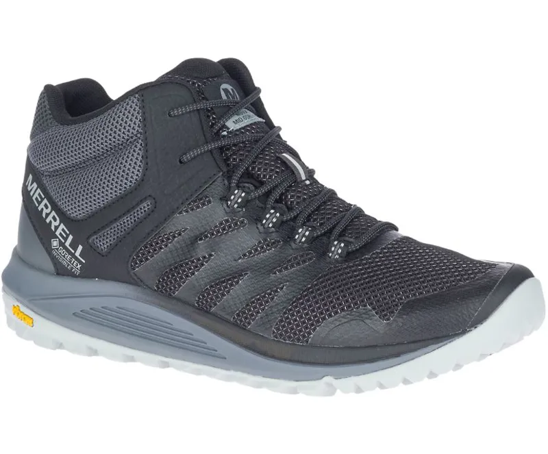 Merrell Nova 2 Mid GTX Mens Fast Hike Shoe/Boot in Black-6
