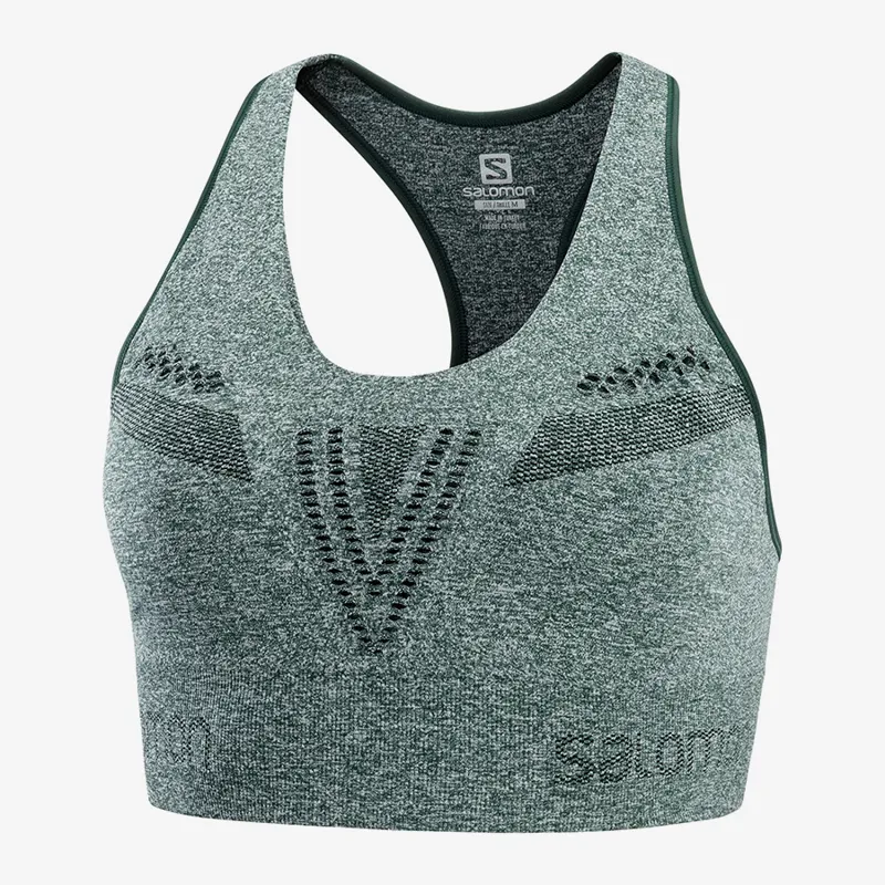 Salomon Womens MoveOn Bra in Green Gables