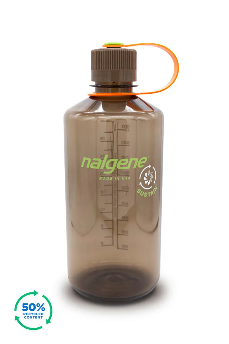 Nalgene Narrow Mouth Tritan Sustain 1L/32oz Water Bottle in Woodsman