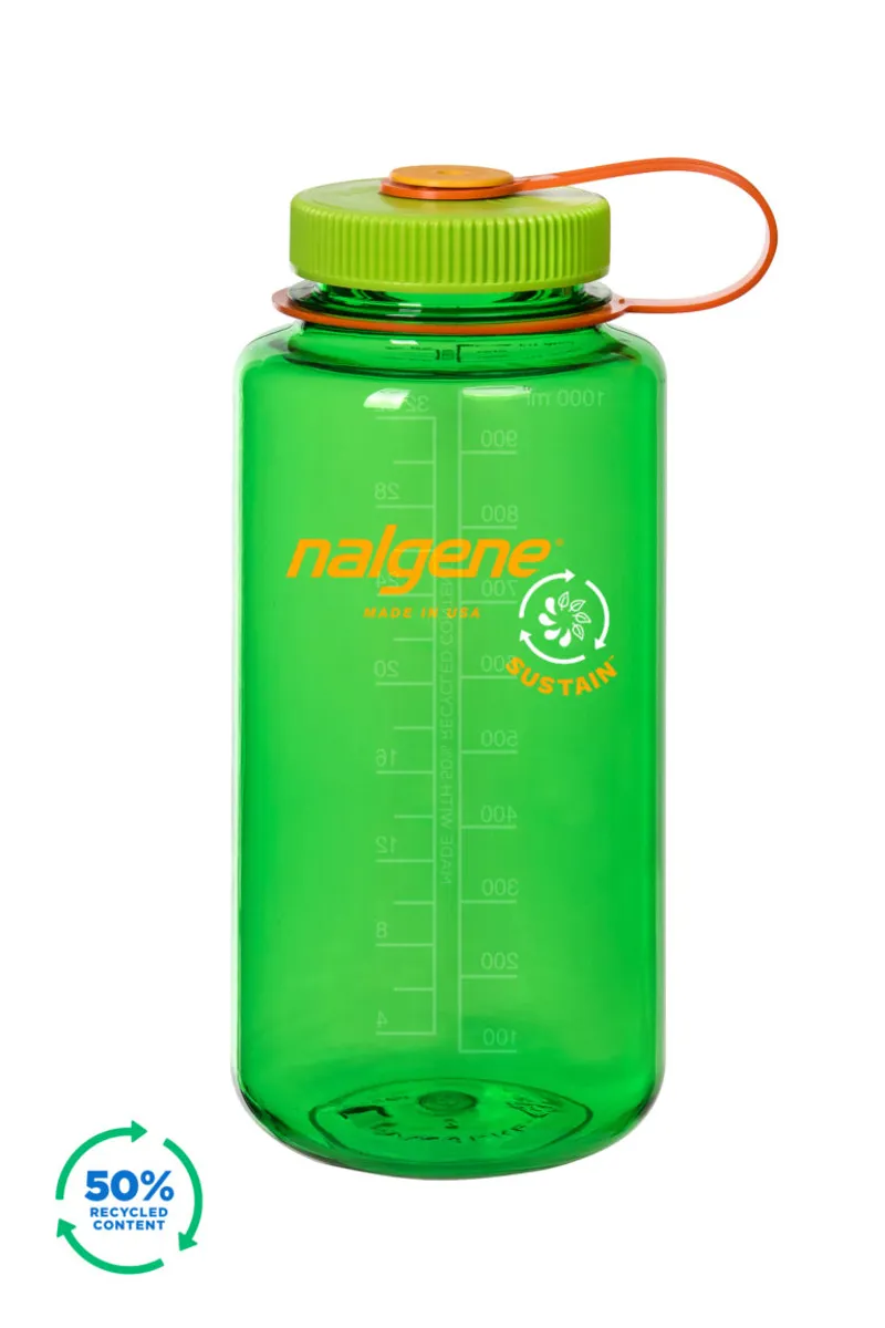 Nalgene 32oz Wide Mouth Sustain Bottle in Melon Ball