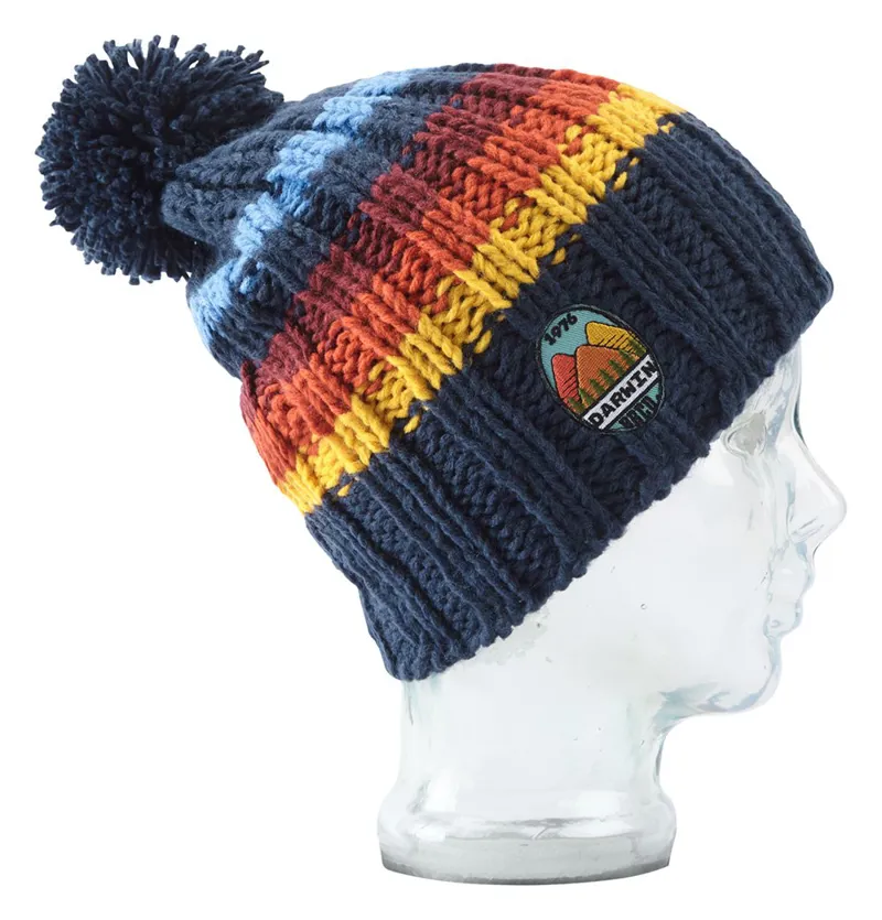 BBCo Darwin Beanie in Navy Stripe