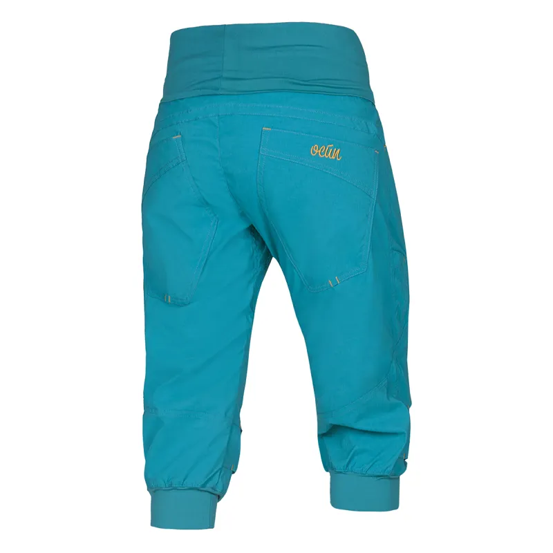 Ocun Noya Womens Short in Blue/Yellow-1