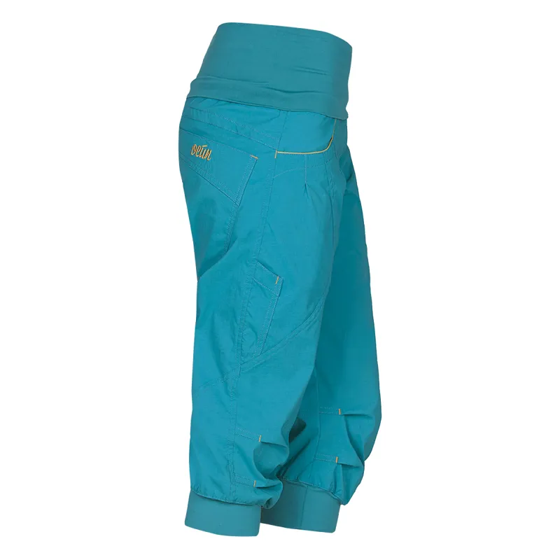 Ocun Noya Womens Short in Blue/Yellow-2