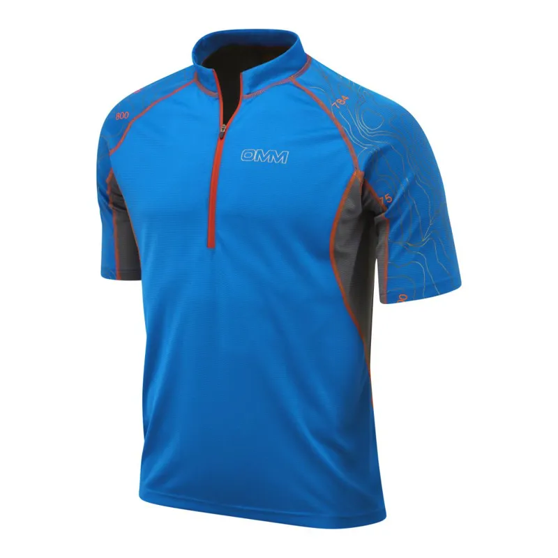 OMM Grid SS Mens Baselayer in Blue-1