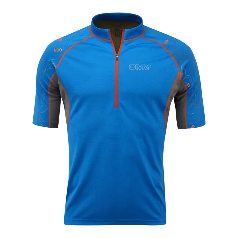 OMM Grid SS Mens Baselayer in Blue