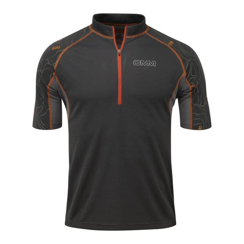 OMM Grid Tee SS Shirt in Black