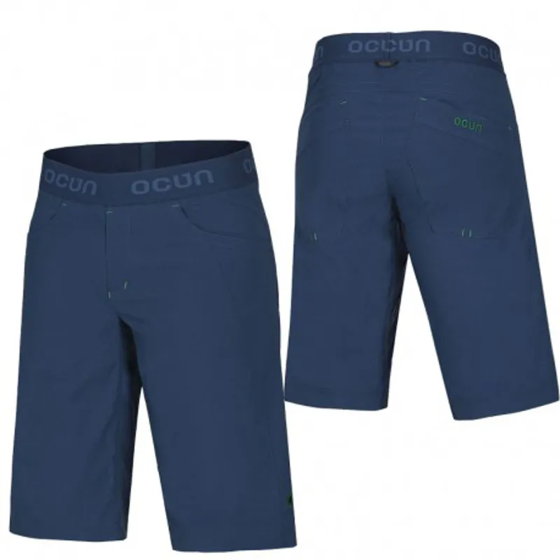 Ocun Mens Mania Climbing Short in Navy/Green-1