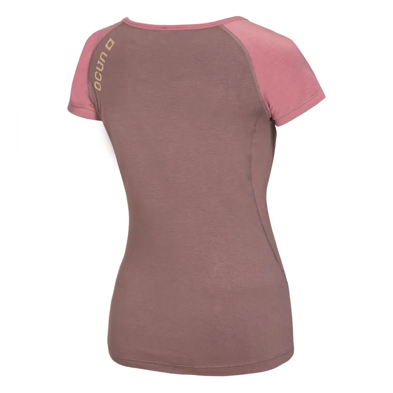 Ocun Bamboo T Blossom Women's T-Shirt in Dusty Rose-1