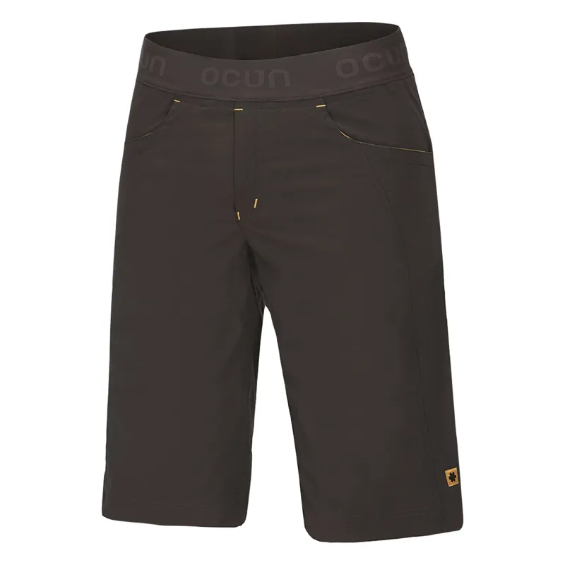 Ocun Mania Mens Climbing Short in Brown/Yellow