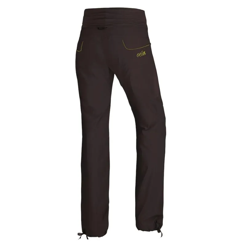 Ocun Noya Womens Climbing Pant in Brown/Yellow-2