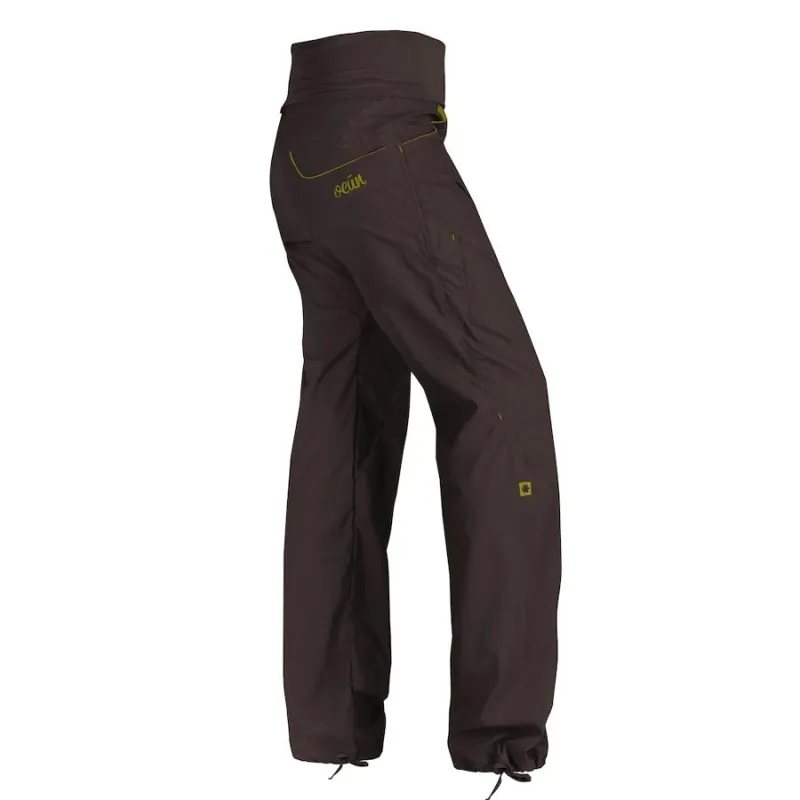 Ocun Noya Womens Climbing Pant in Brown/Yellow-1