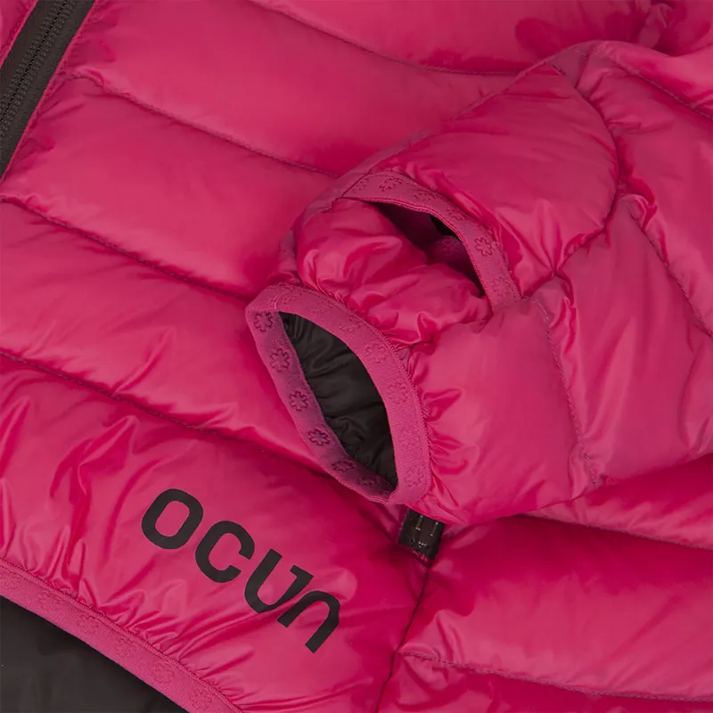 Ocun Womens Tsunami Down Jacket in Pink/Brown-2