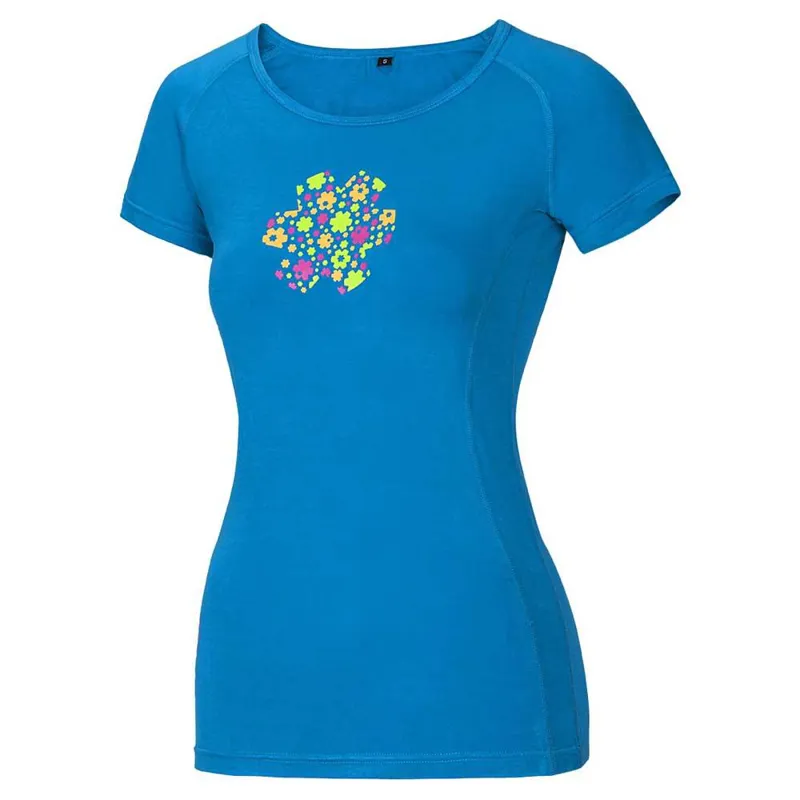 Ocun Bamboo T Meadow Women's T-Shirt in Vivid Blue