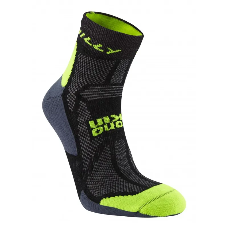 Hilly Off Road Sock in Black/Yellow