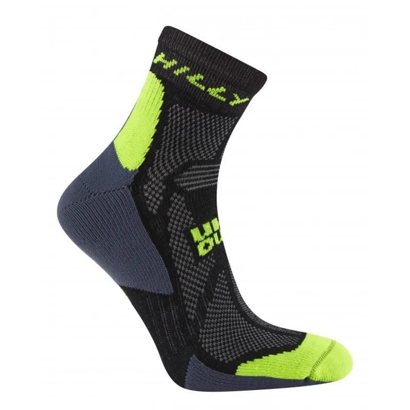 Hilly Off Road Sock in Black/Yellow-1