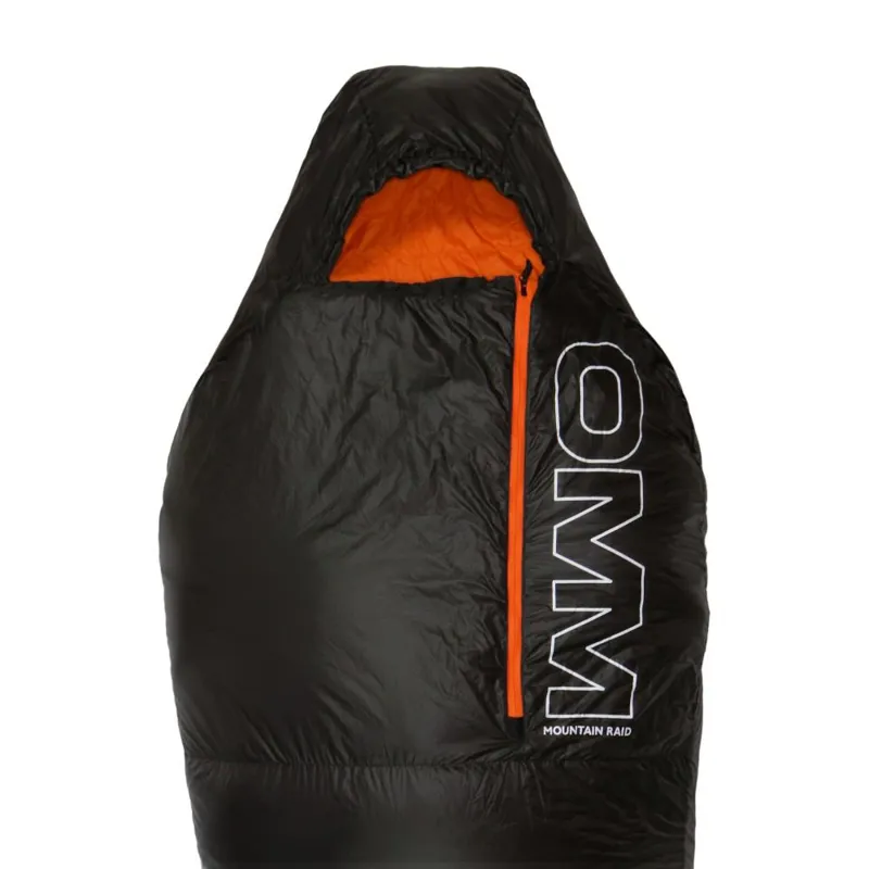 OMM Mountain Raid 1.6 Sleeping Bag in Black Orange