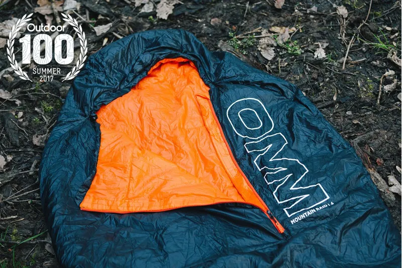 OMM Mountain Raid 1.6 Sleeping Bag in Black/Orange-5