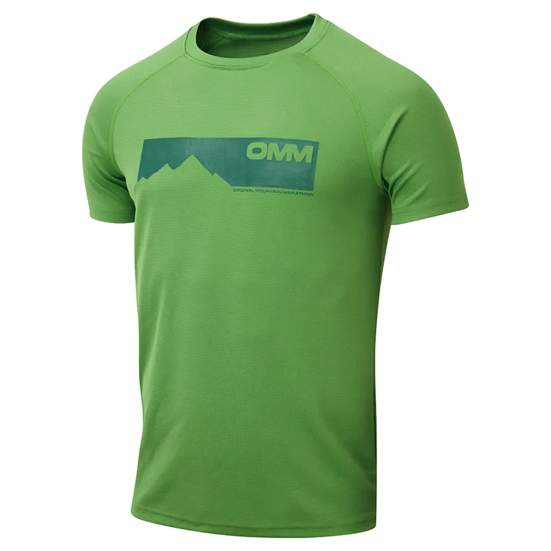 OMM Bearing Men's S/S Running T-Shirt in Green Mountain-1