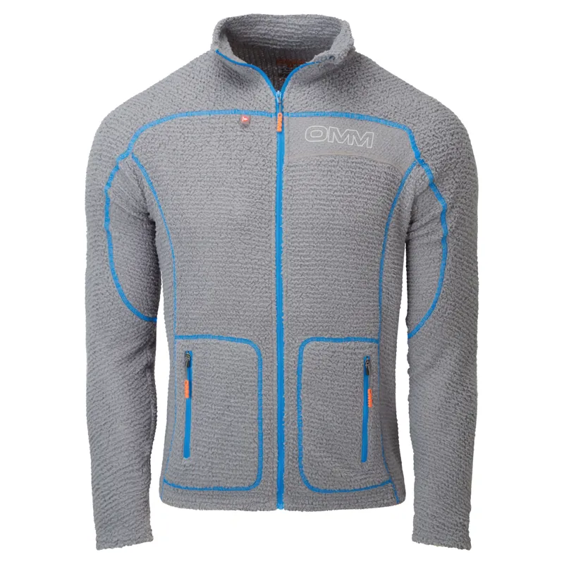 OMM Core Fleece Jacket Men's Thermal Running Top in Grey