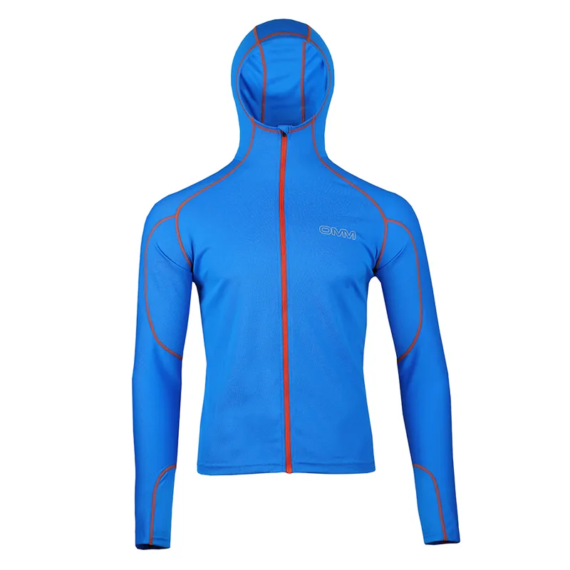 OMM Mens Meridian Hoodie in Blue Size XL