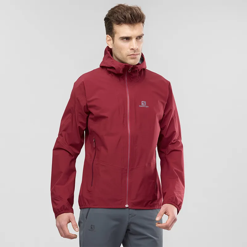 Salomon Mens Outine 360 3L Jacket in Biking Red-1