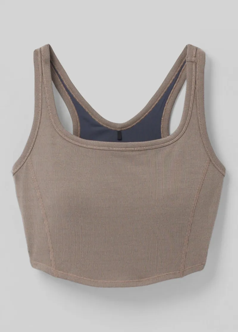 Prana Women's Becksa Bralette in Mink Heather