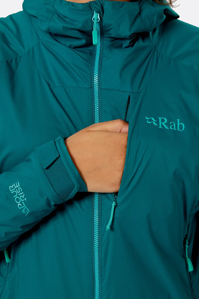 Rab Vapour-Rise Summit Women's Softshell Jacket in Atlantis-5