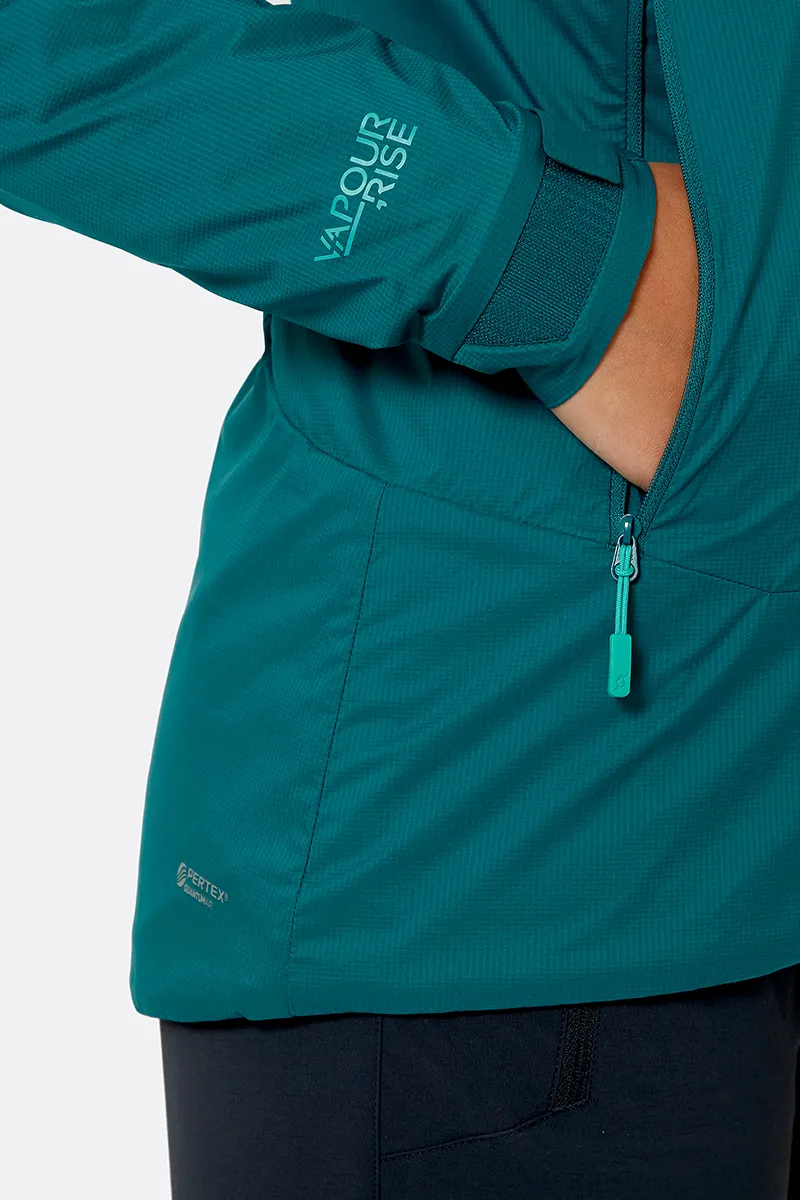 Rab Vapour-Rise Summit Women's Softshell Jacket in Atlantis-6