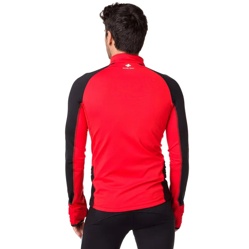 Raidlight Wintertrail Long-Sleeve Mens Running Top in Red/Black-1