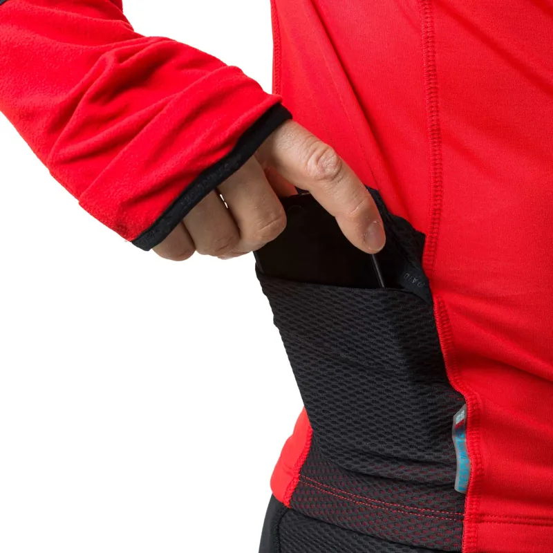 Raidlight Wintertrail Long-Sleeve Mens Running Top in Red/Black-4