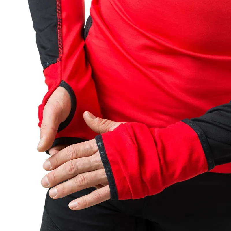 Raidlight Wintertrail Long-Sleeve Mens Running Top in Red/Black-2