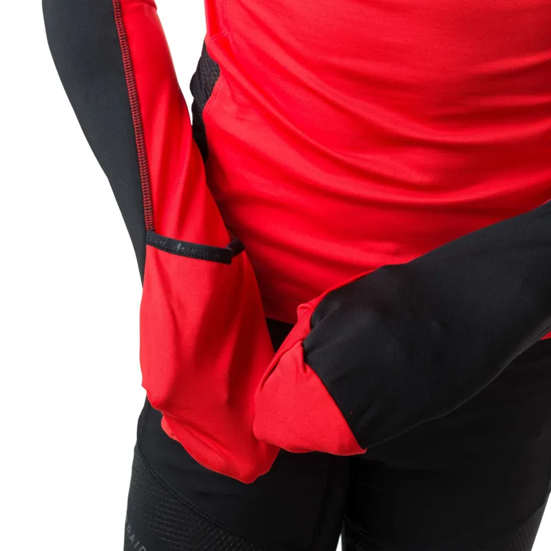 Raidlight Wintertrail Long-Sleeve Mens Running Top in Red/Black-3