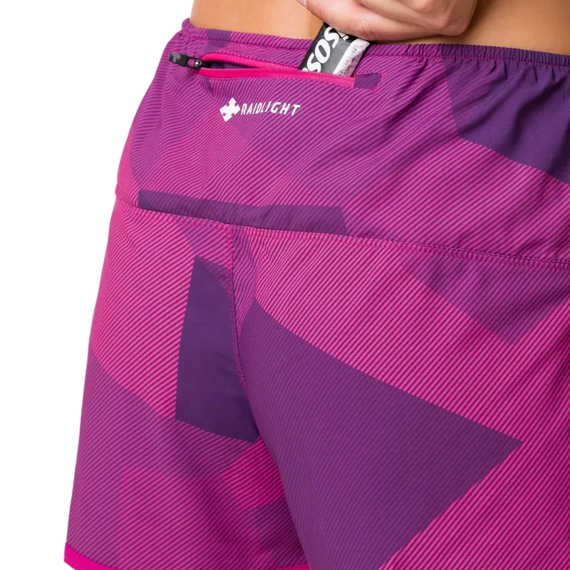 Raidlight Womens Activ Run Short in Purple-3