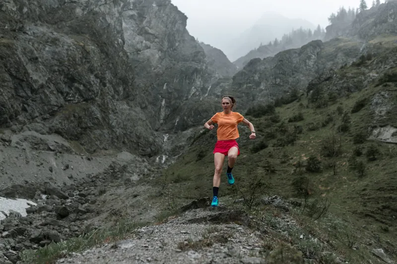 HOKA Zinal Women's Trail Running Shoe in Atlantis/Outer Space-7