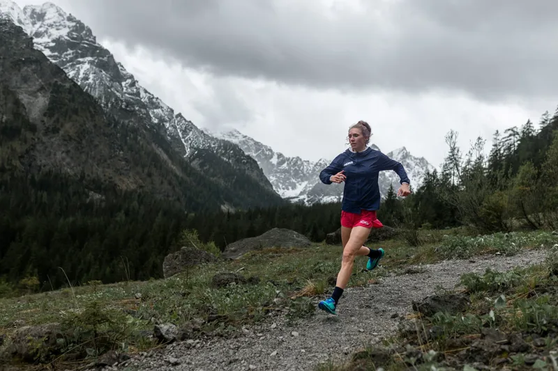 HOKA Zinal Women's Trail Running Shoe in Atlantis/Outer Space-12