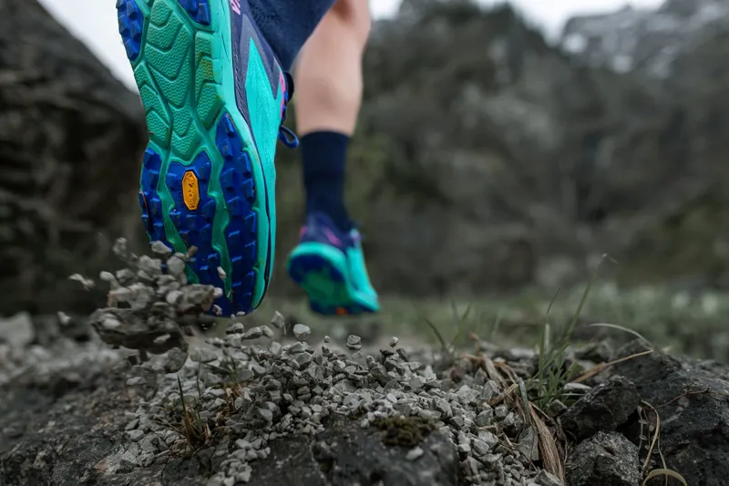 HOKA Zinal Women's Trail Running Shoe in Atlantis/Outer Space-6