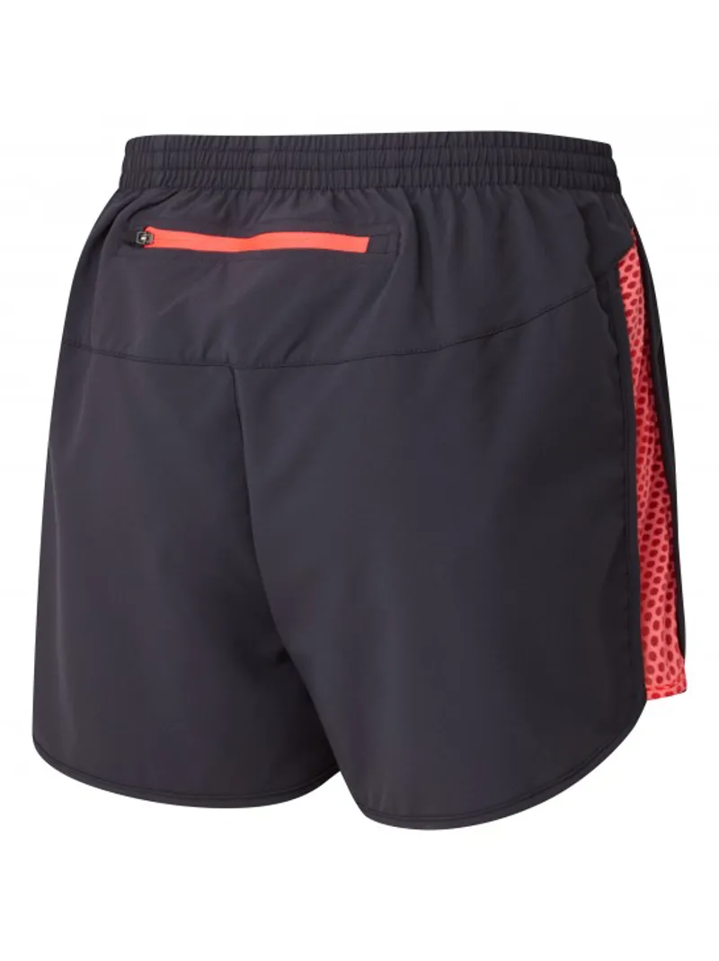 Ronhill Momentum Glide Womens Short in Charcoal/Hot Pink-1