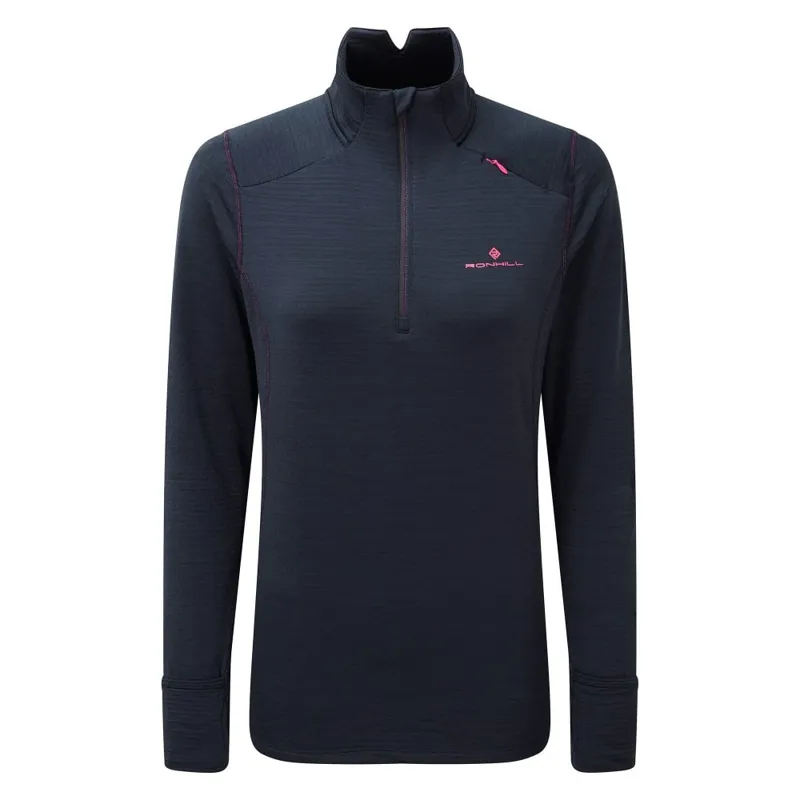 Ronhill Womens Stride Matrix 1/2 Zip in Deep Navy