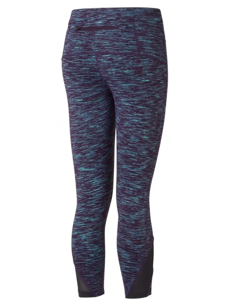 Ronhill Infinity Womens Crop Tight in Blackberry/Aquamint-1