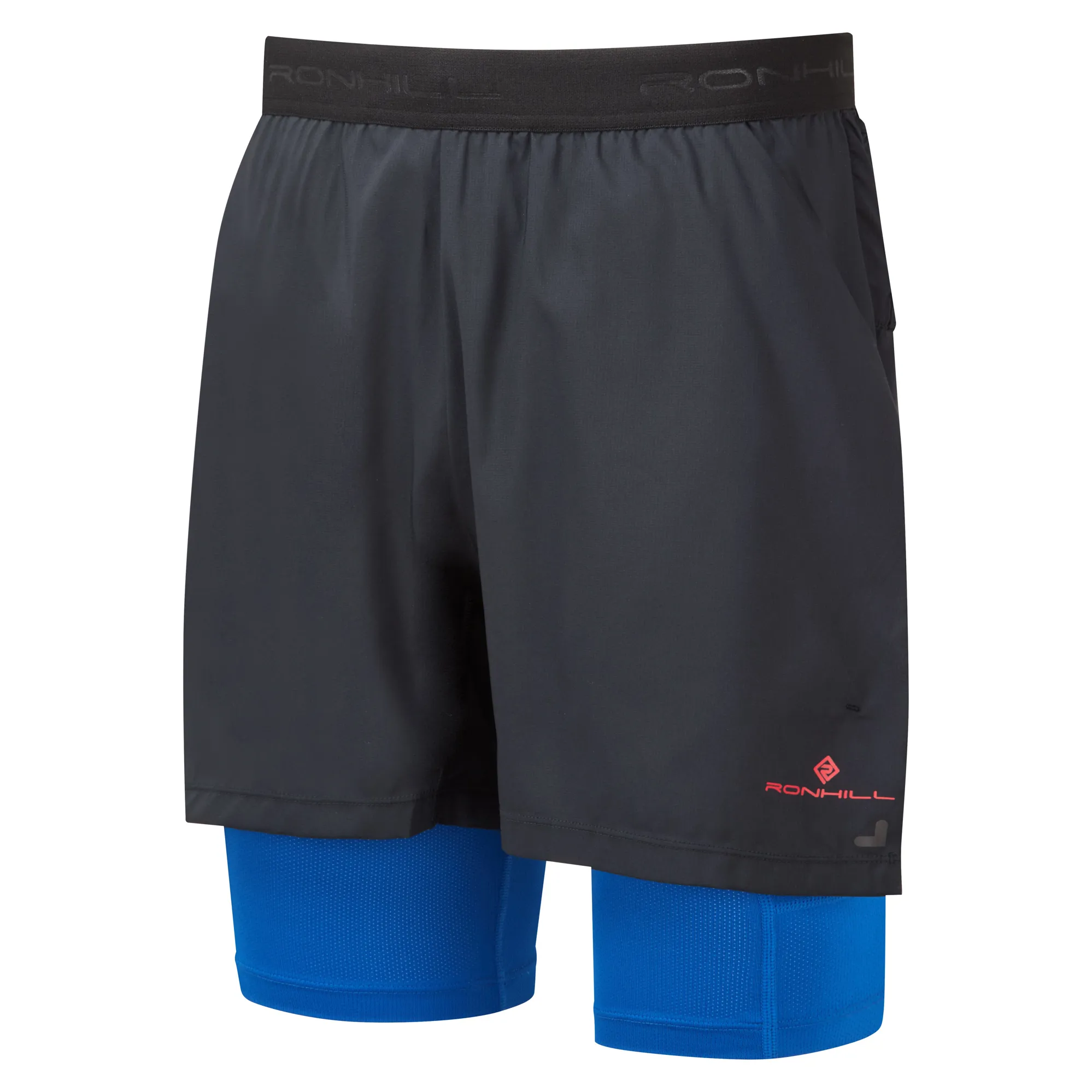 Ronhill Tech Ultra Twin Men s Running Short Black Azurite