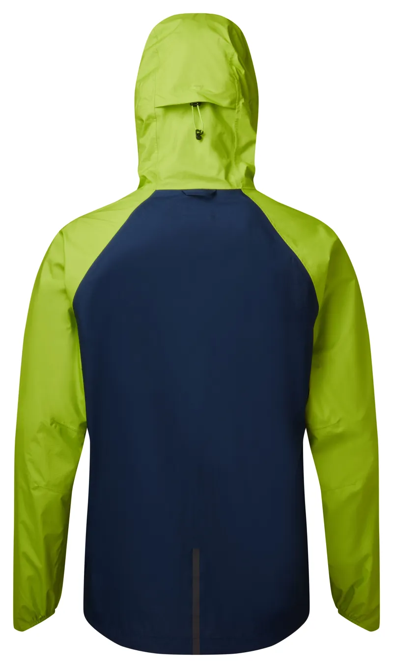 Ronhill Tech Fortify Men's Waterproof Running Jacket in Deep Navy/Citrus-1