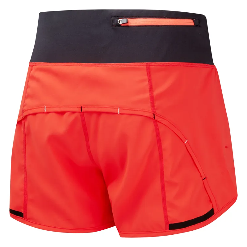 Ronhill Womens Tech Revive Short in Hot Coral/Bright White