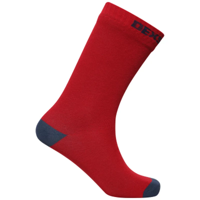 Dexshell Ultra Thin Waterproof Bamboo Sock in Red