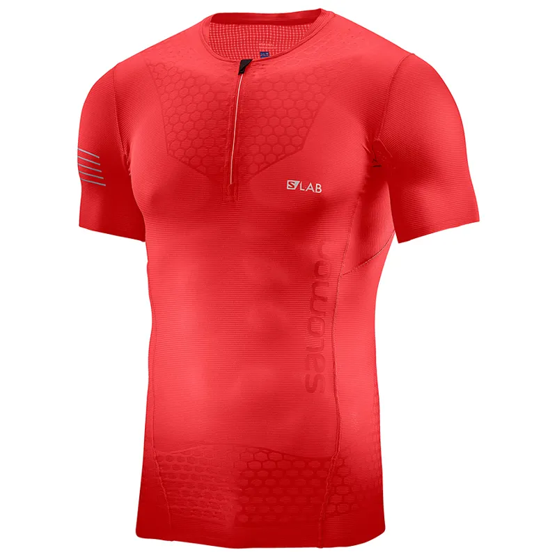 Salomon S/LAB Mens Exo HZ SS Tee in Red