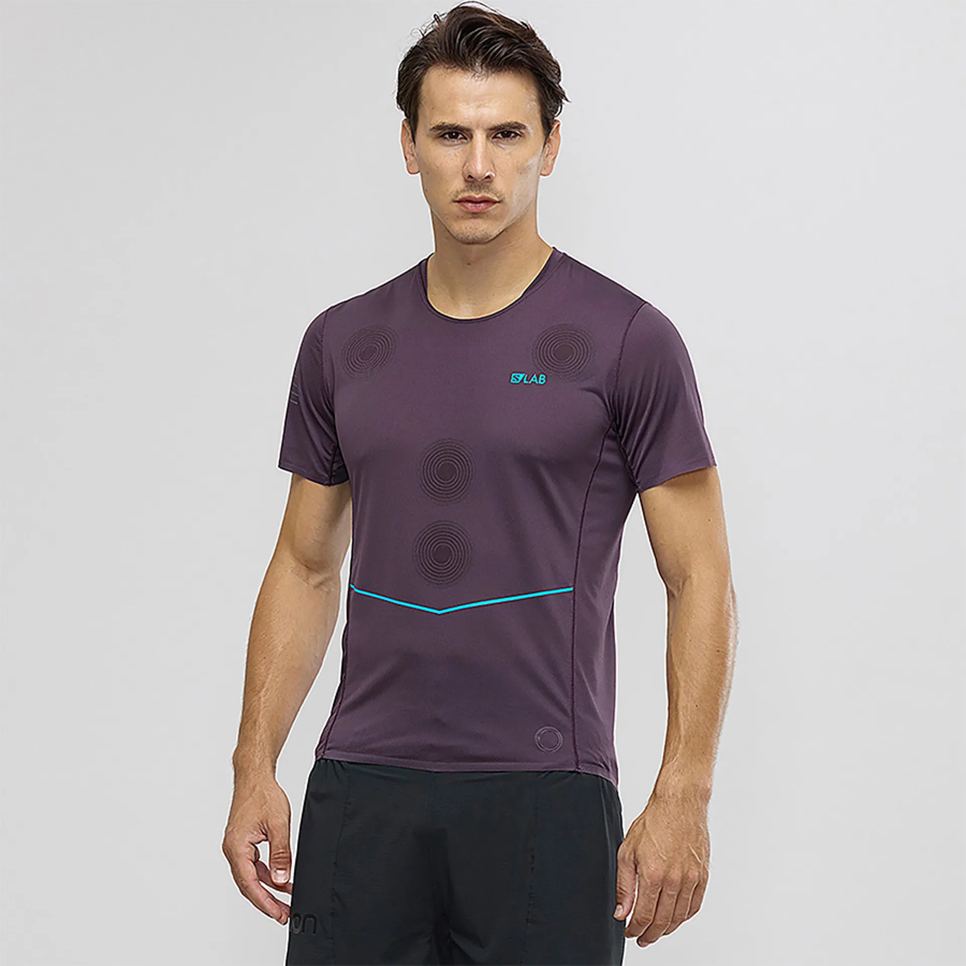 Mens Tshirt Salomon Nso Tee Salomon S/Lab NSO Tee In Maverick