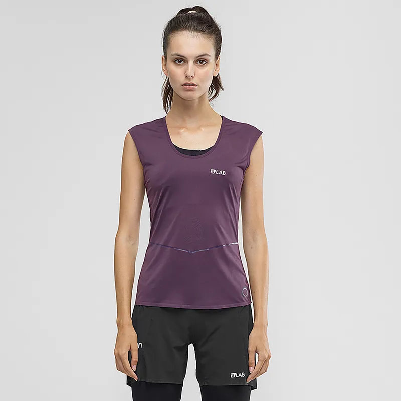 Salomon Womens S/Lab NSO Tee Maverick/Black-1