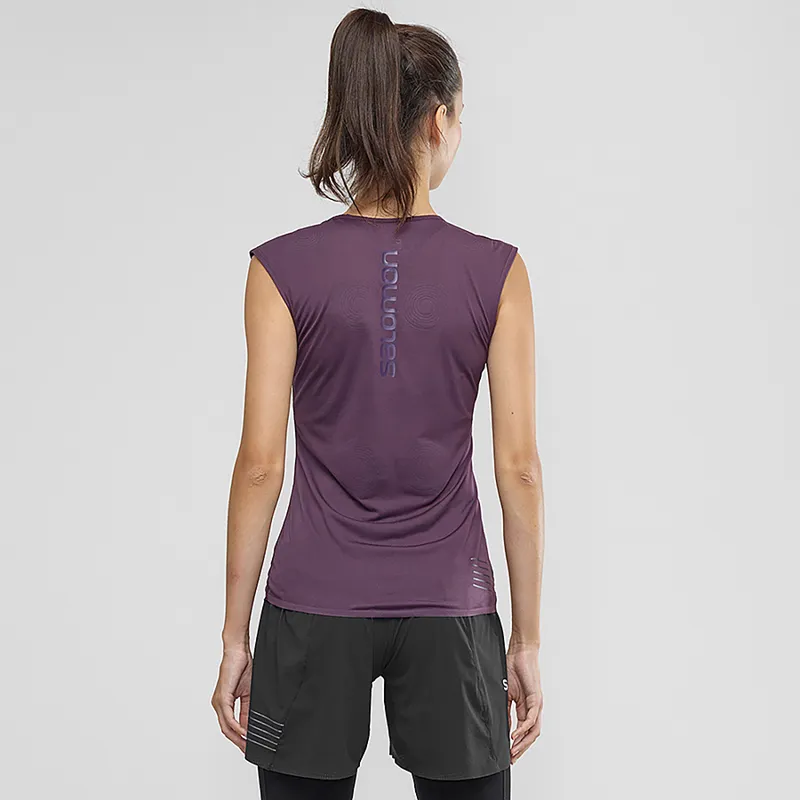 Salomon Womens S/Lab NSO Tee Maverick/Black-2