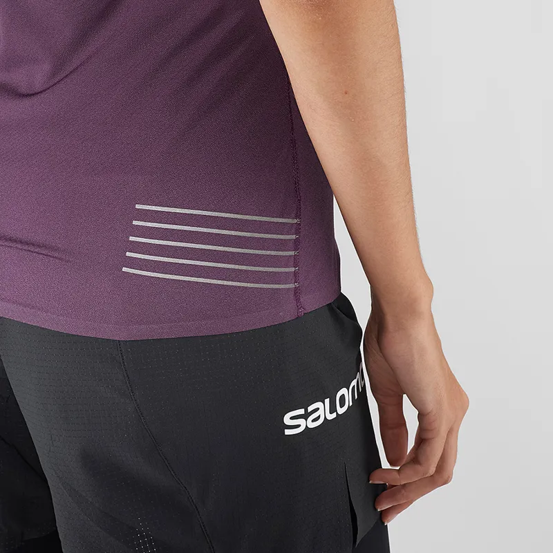 Salomon Womens S/Lab NSO Tee Maverick/Black-4