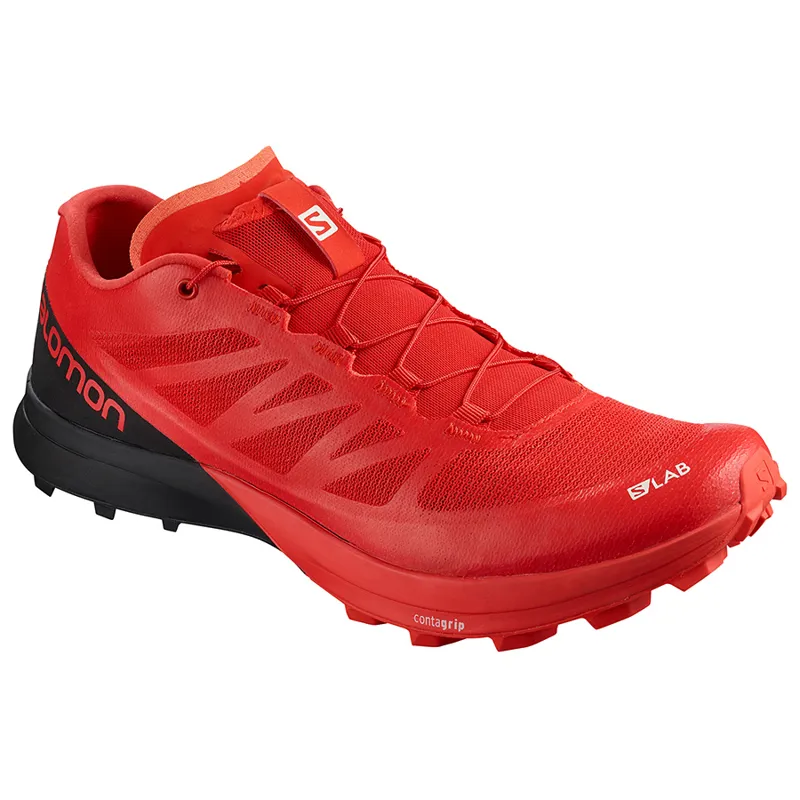 Salomon S/LAB Sense 7 SG Unisex Trail Running Shoe in Red/Black